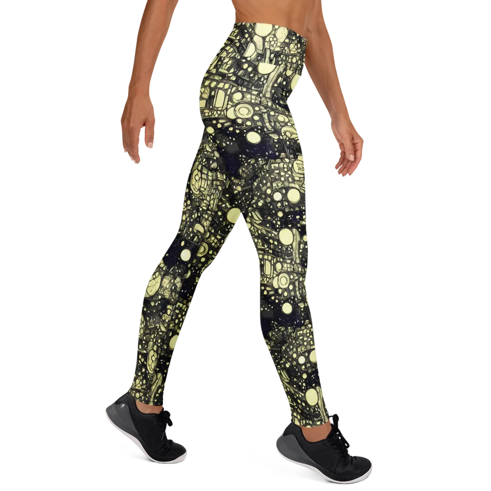 Nocturne Matrix on Yoga Leggings — Right