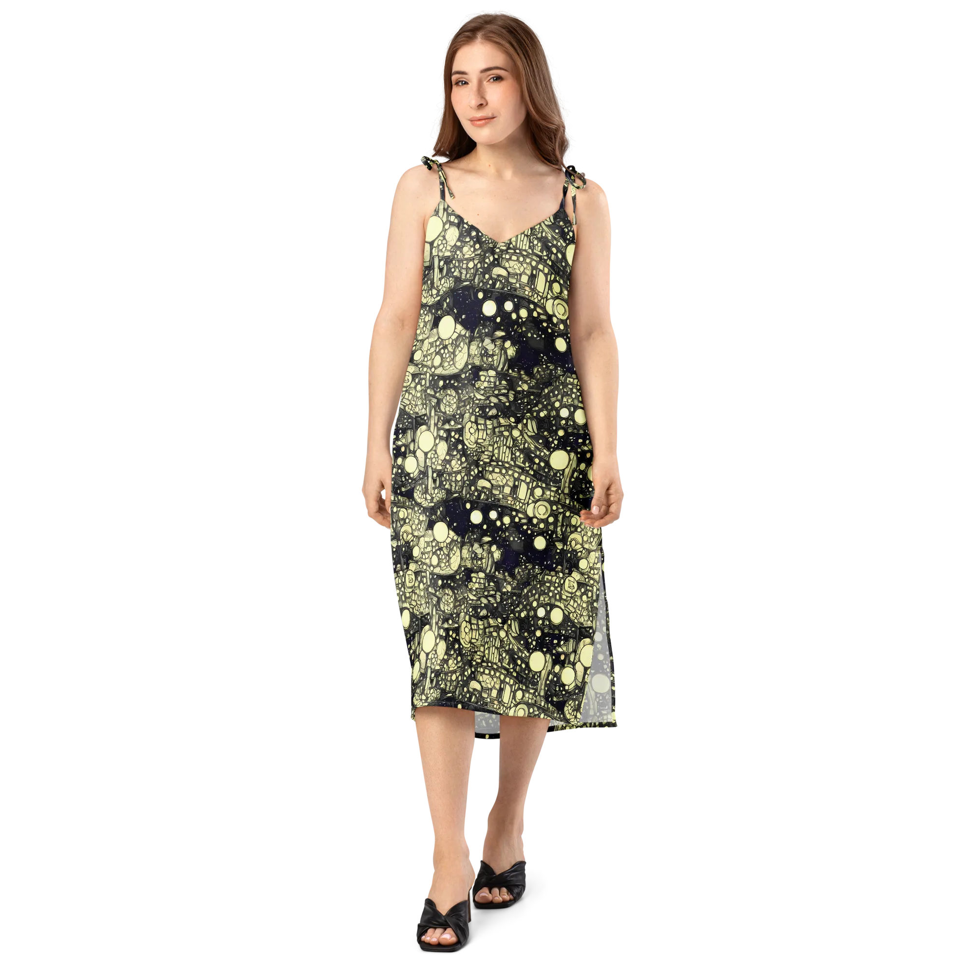 Nocturne Matrix on Slip Dress — Front