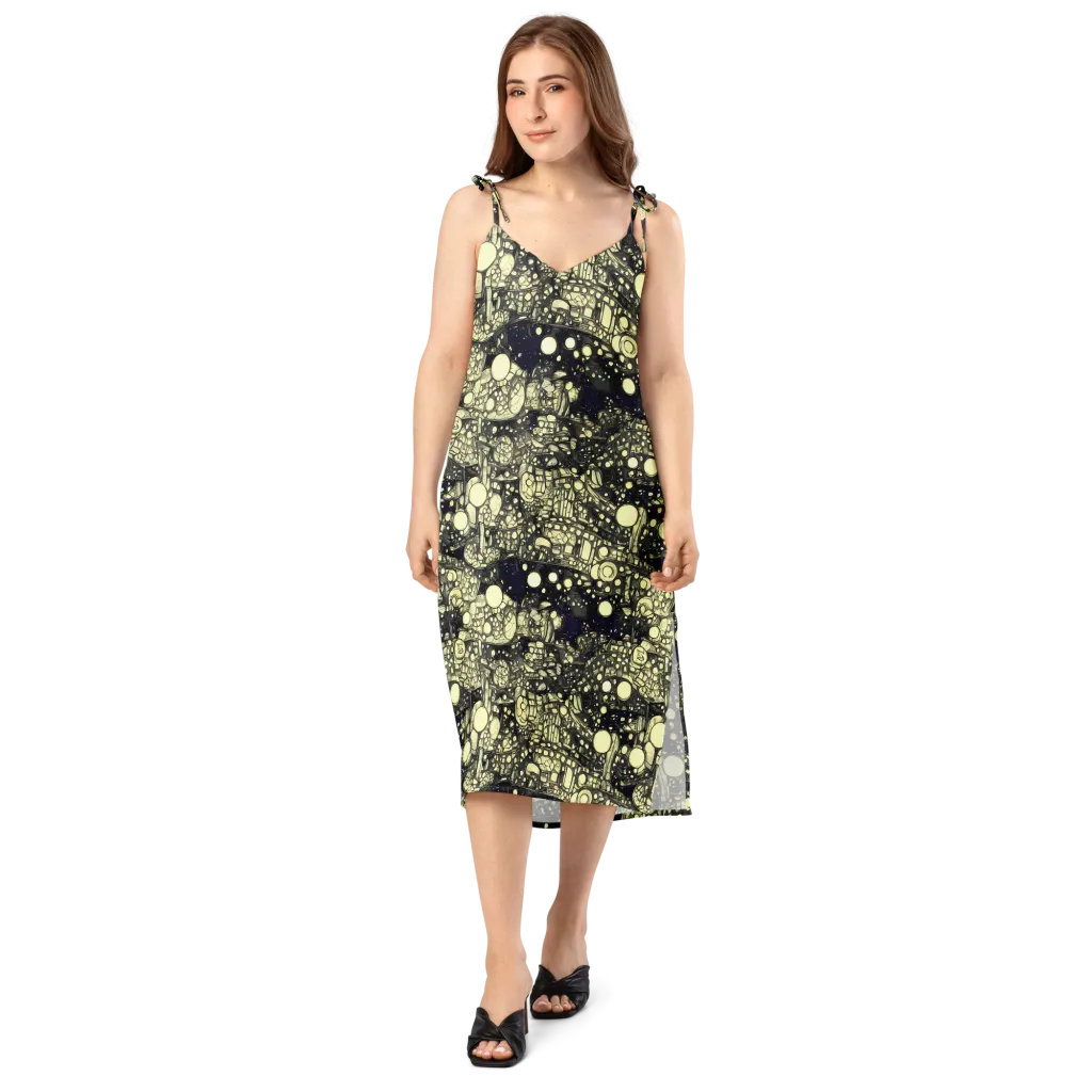 Nocturne Matrix on Slip Dress — Front