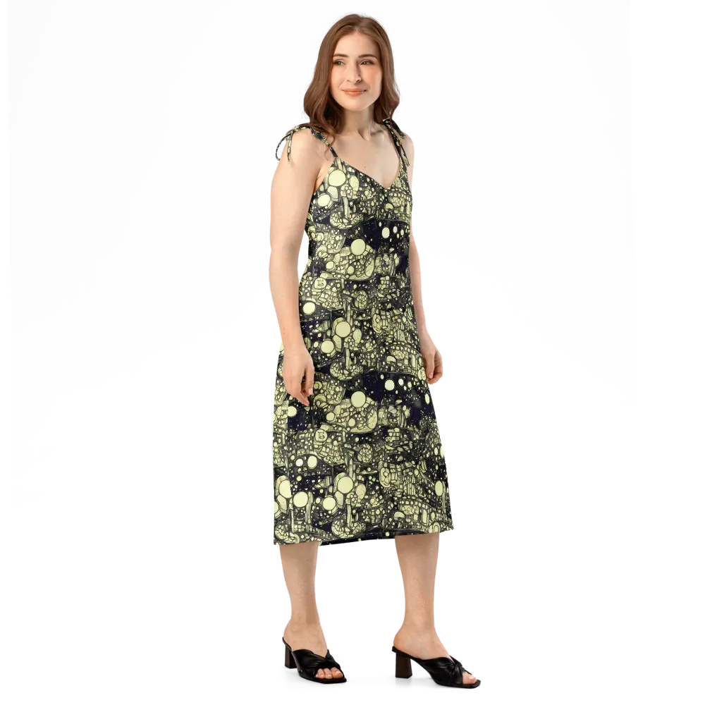 Nocturne Matrix on Slip Dress — Right Front