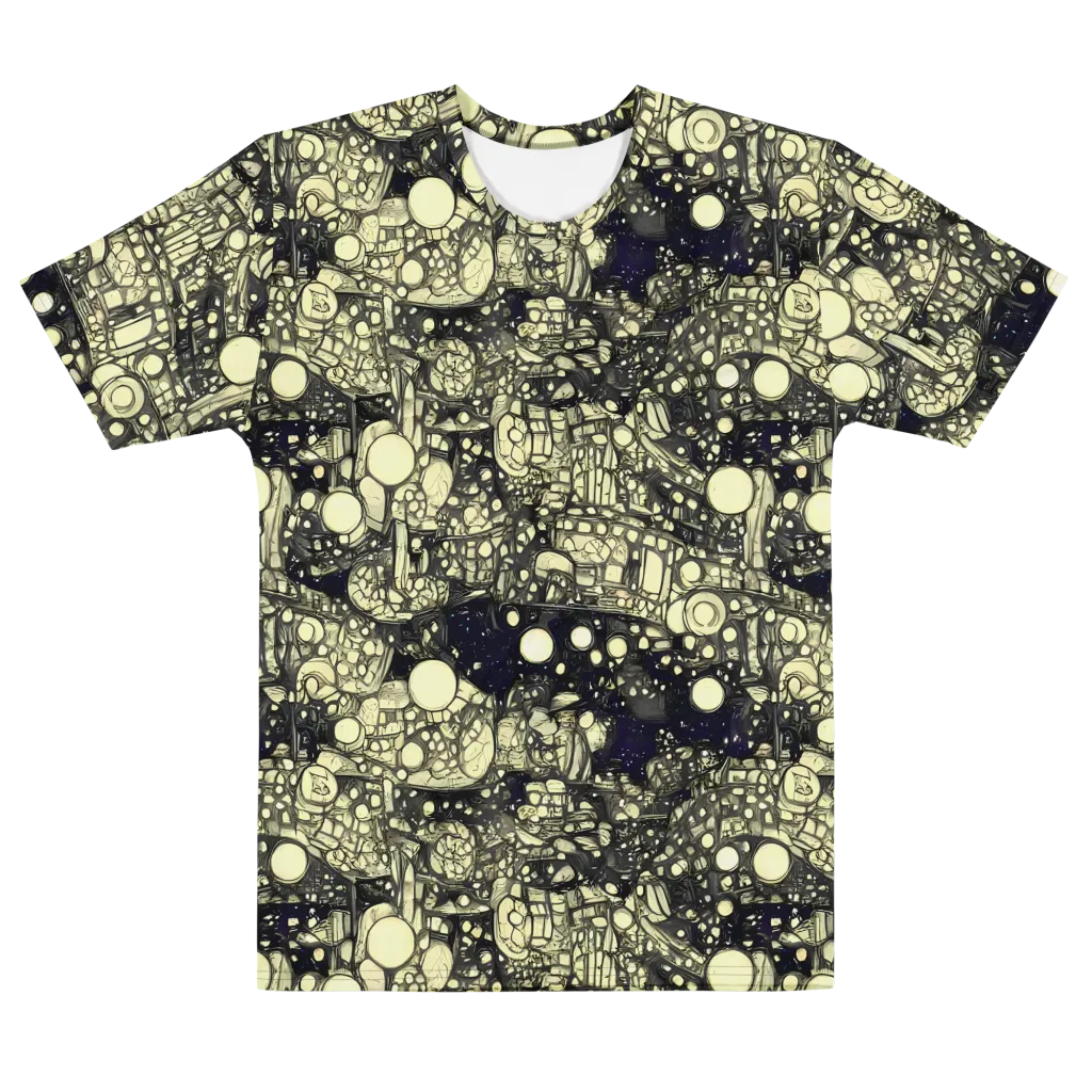 Nocturne Matrix on Men's Cotton Crew Neck T-Shirt — Front
