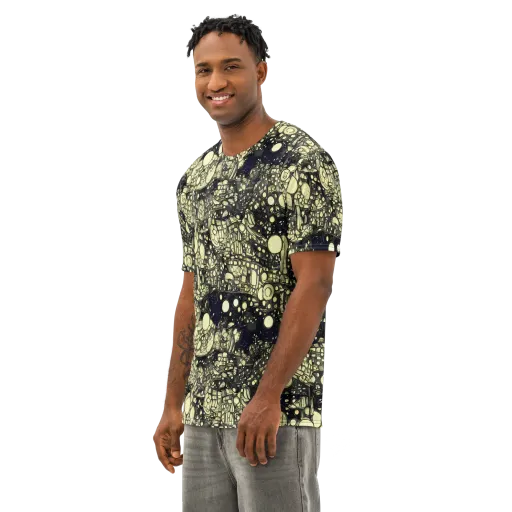 Nocturne Matrix on a Men's Cotton Crew Neck T-Shirt
