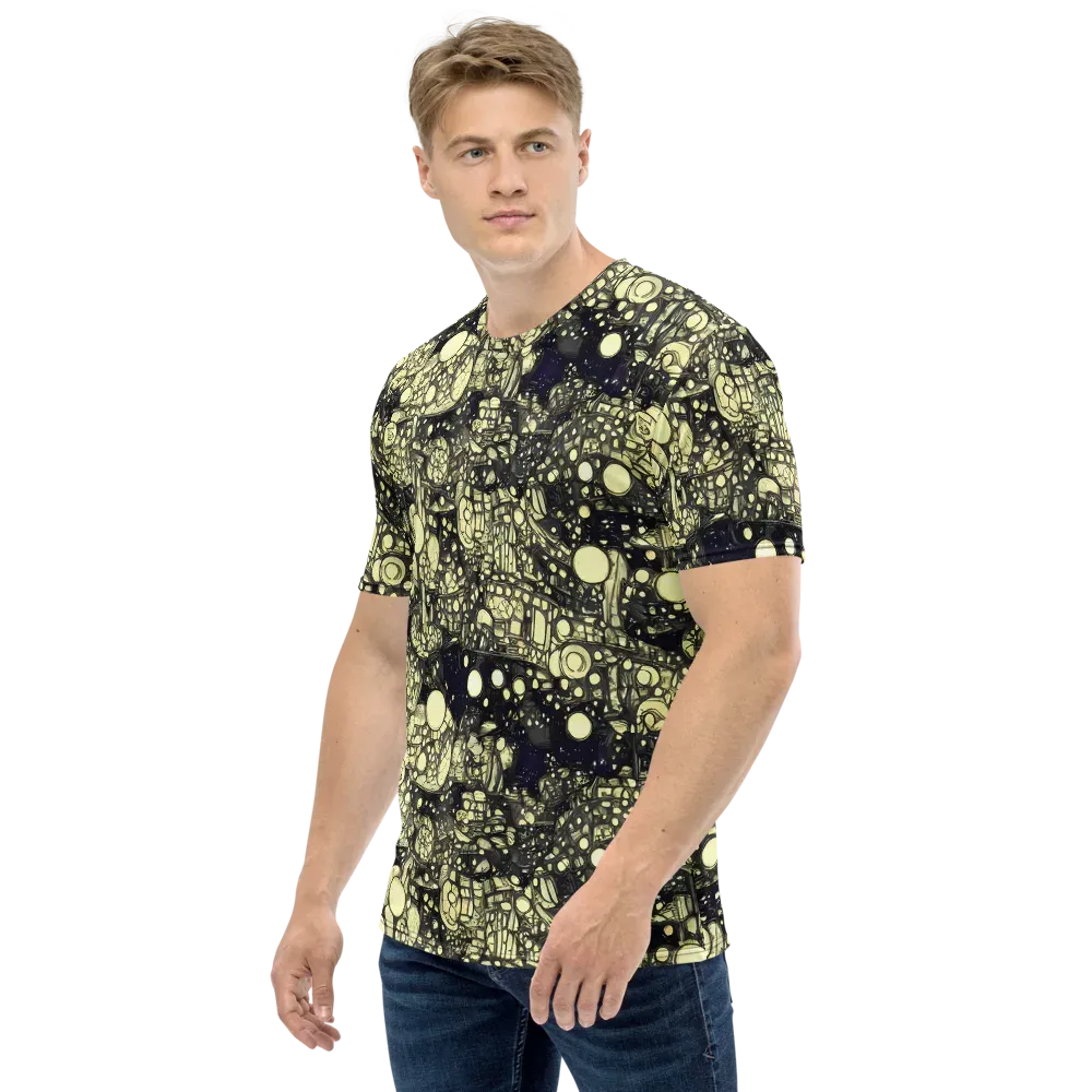 Nocturne Matrix on Men's Crew Neck T-Shirt — Left