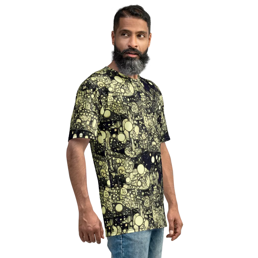 Nocturne Matrix on Men's Crew Neck T-Shirt — Right