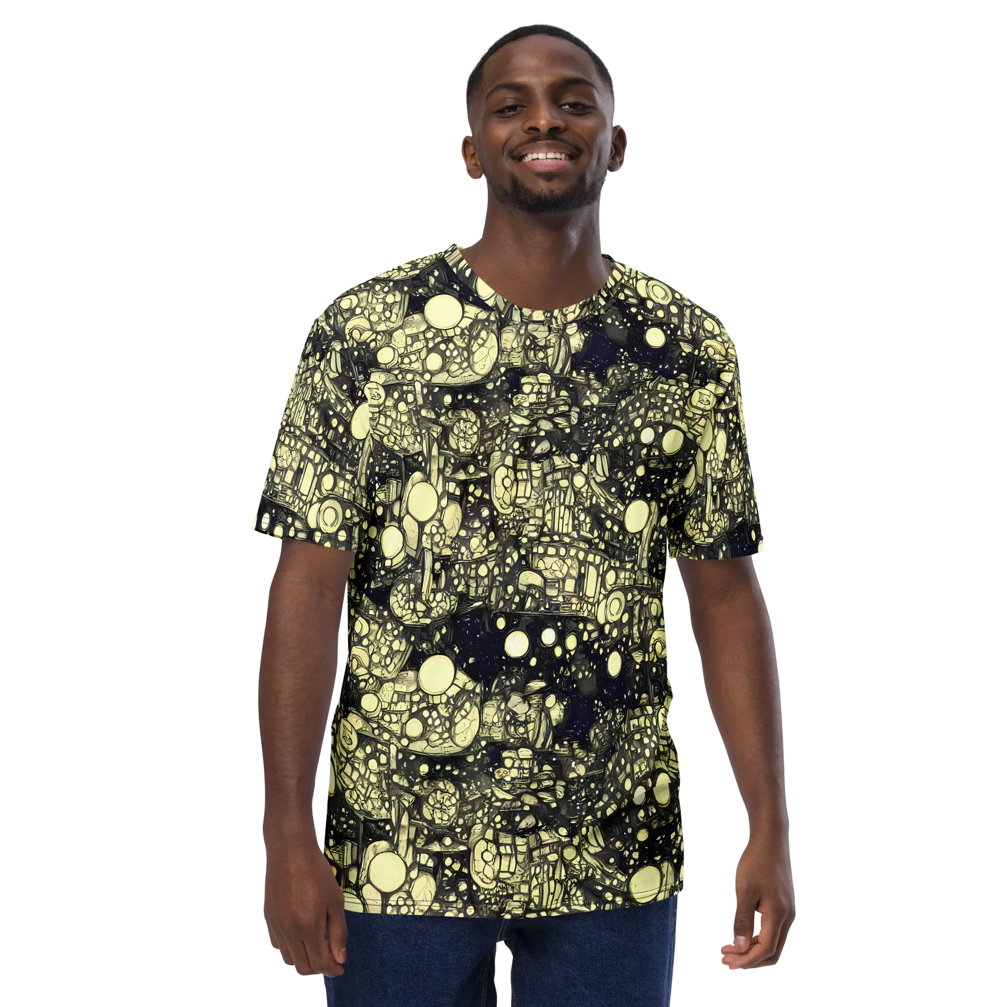 Nocturne Matrix on Men's Crew Neck T-Shirt — Front
