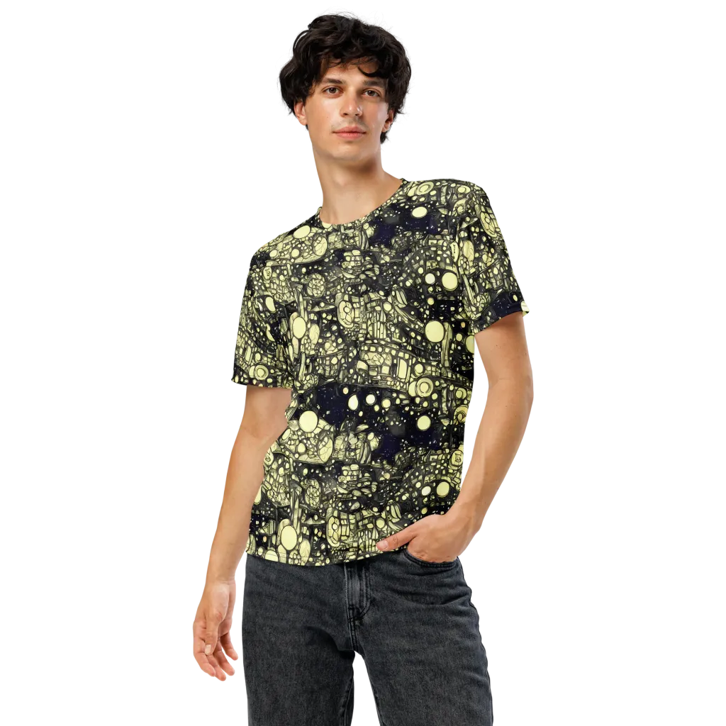 Nocturne Matrix on Men's Crew Neck T-Shirt — Front