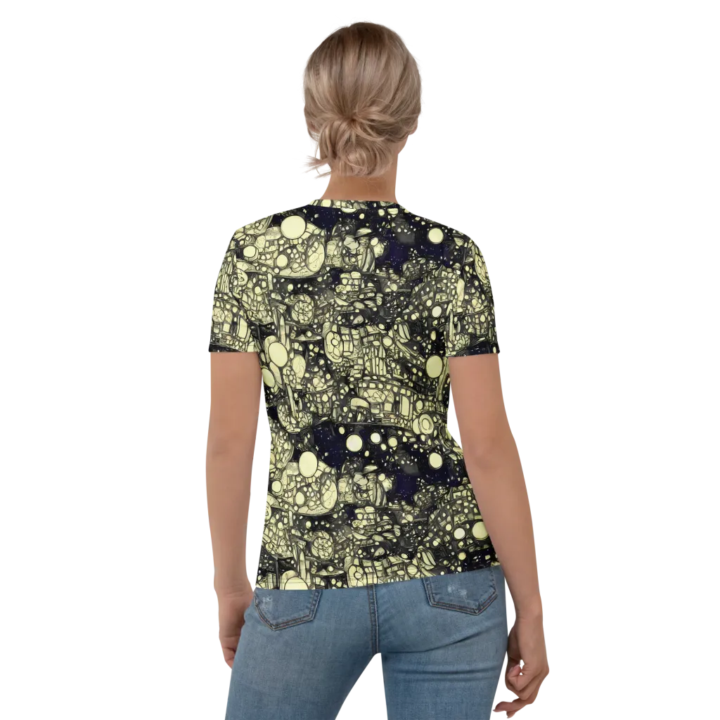 Nocturne Matrix on Women's Crew Neck T-Shirt — Back
