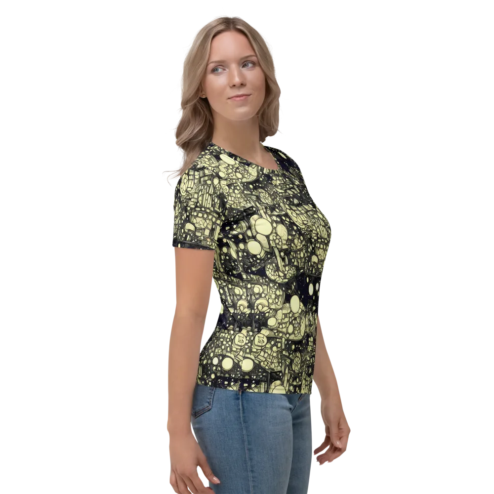 Nocturne Matrix on Women's Crew Neck T-Shirt — Right