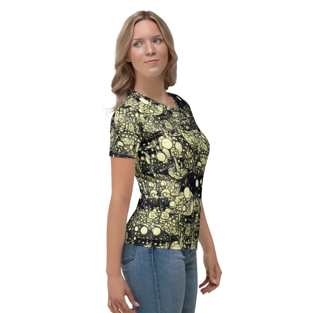 Nocturne Matrix on Women's Crew Neck T-Shirt — Right