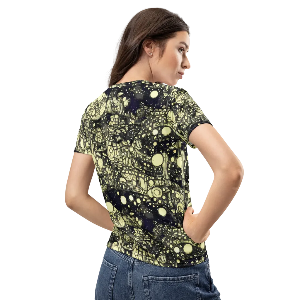 Nocturne Matrix on Women's Crew Neck T-Shirt — Back