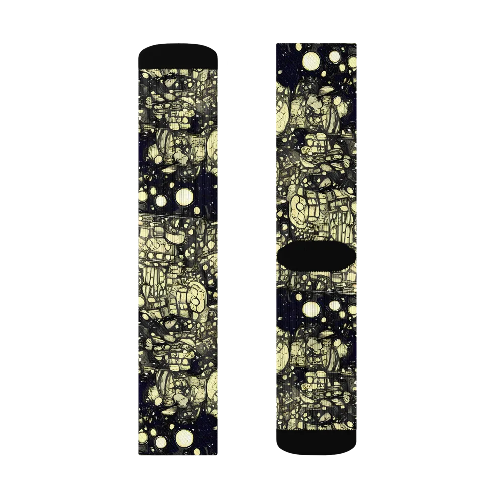 Nocturne Matrix on Socks — Right Sock