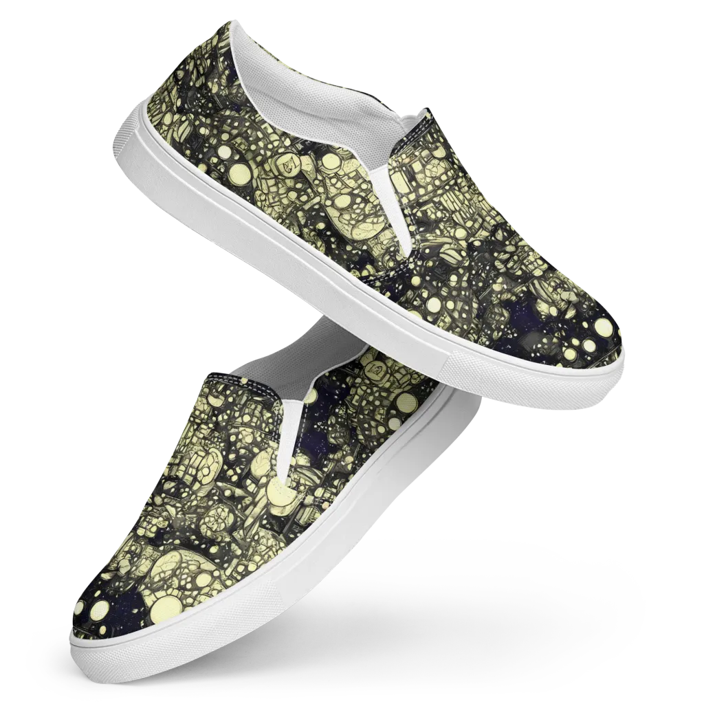 Nocturne Matrix on Women's Slip-On Canvas Shoes — Front