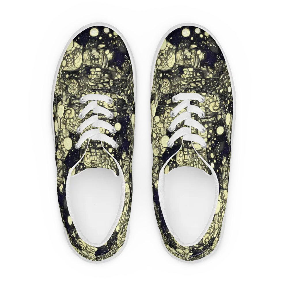 Nocturne Matrix on Men's Lace-Up Canvas Shoes — Front