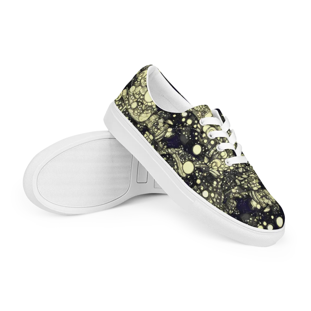 Nocturne Matrix on Men's Lace-Up Canvas Shoes — Right Front