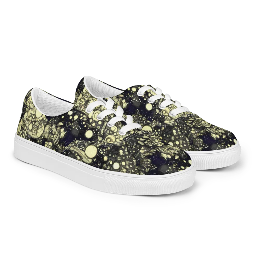 Nocturne Matrix on Men's Lace-Up Canvas Shoes — Right Front