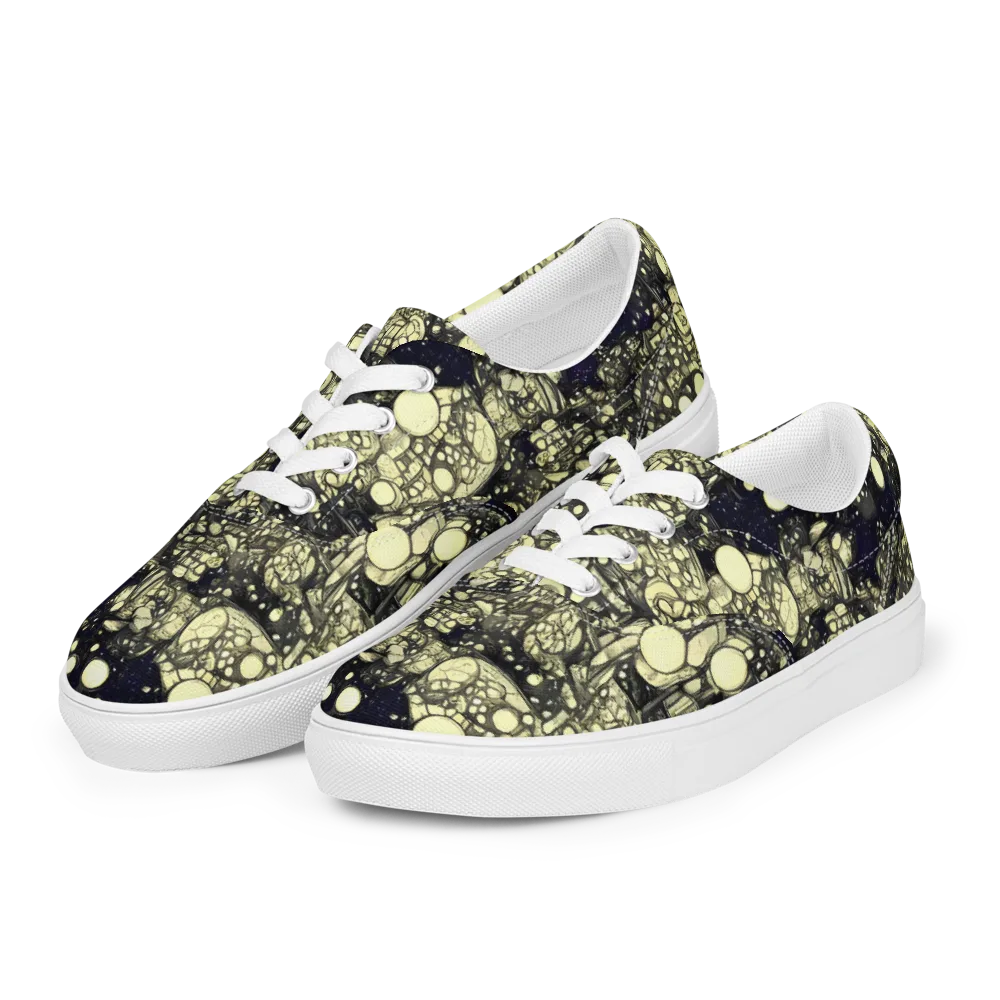 Nocturne Matrix on Men's Lace-Up Canvas Shoes — Left Front