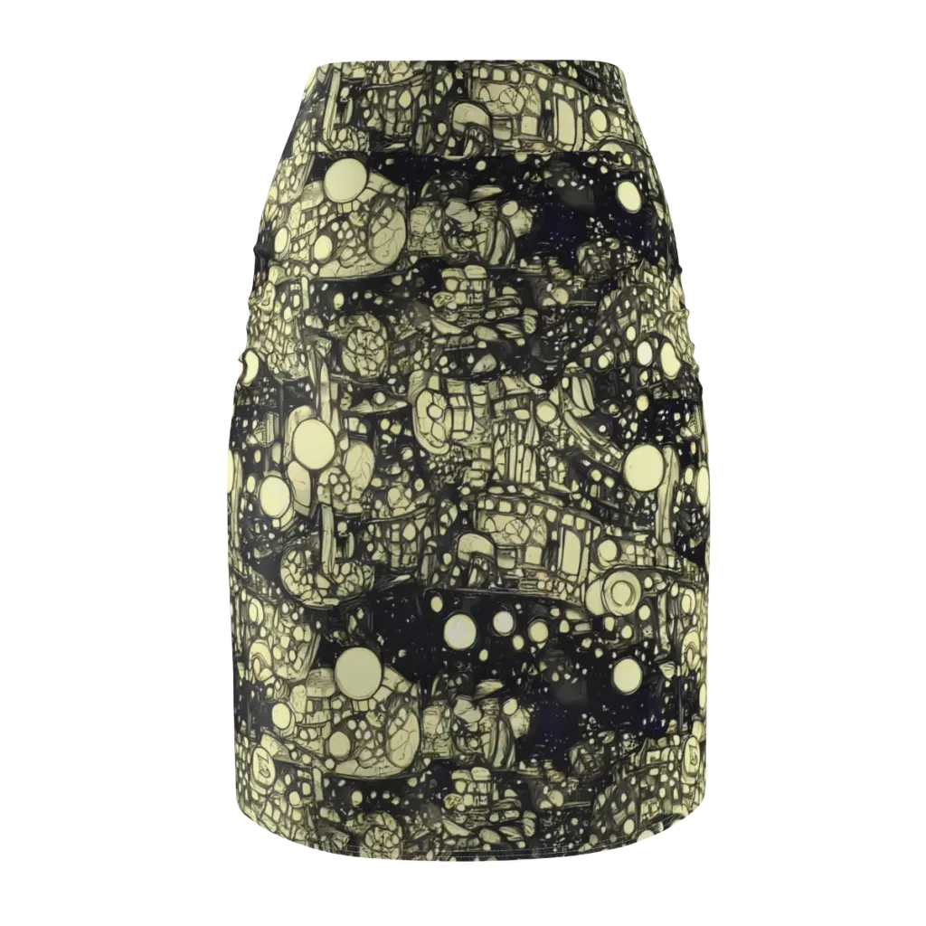 Nocturne Matrix on Pencil Skirt — Back