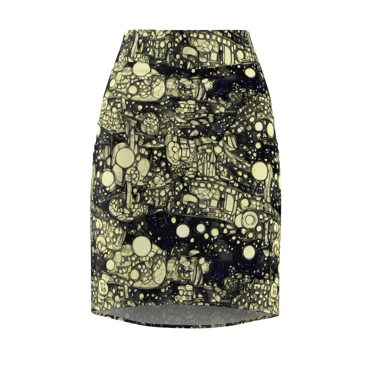 Nocturne Matrix on Pencil Skirt — Front