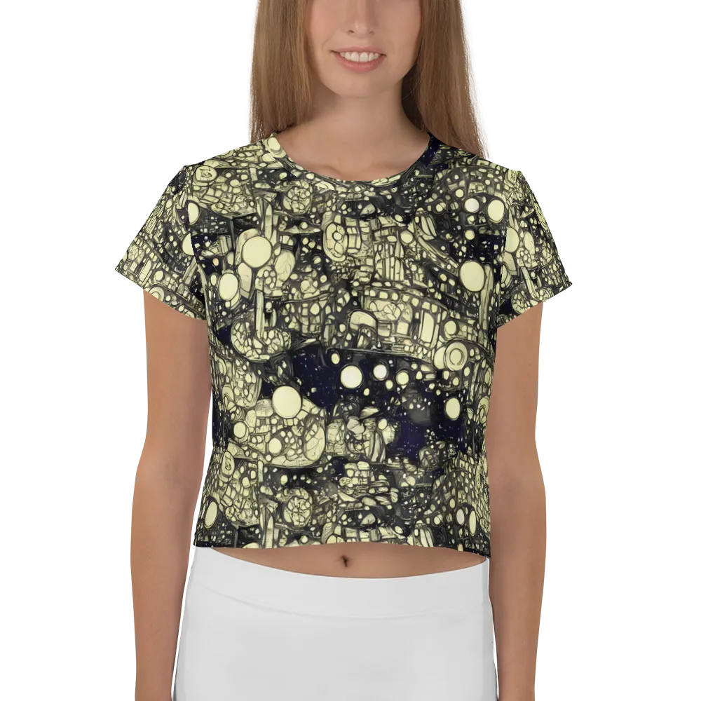 Nocturne Matrix on Crop Tee — Front