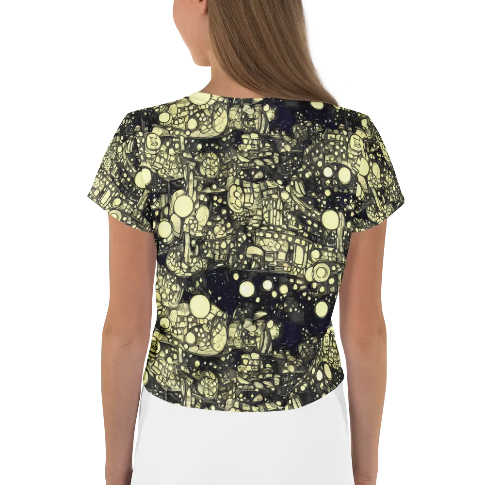 Nocturne Matrix on Crop Tee — Back