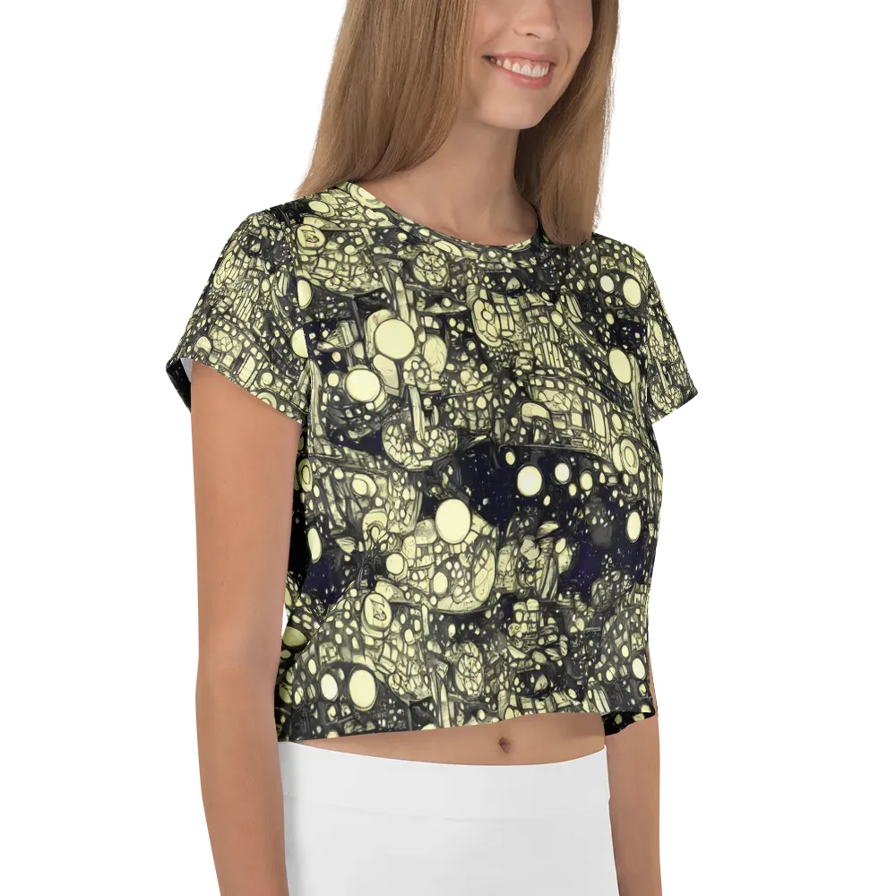 Nocturne Matrix on Crop Tee — Right