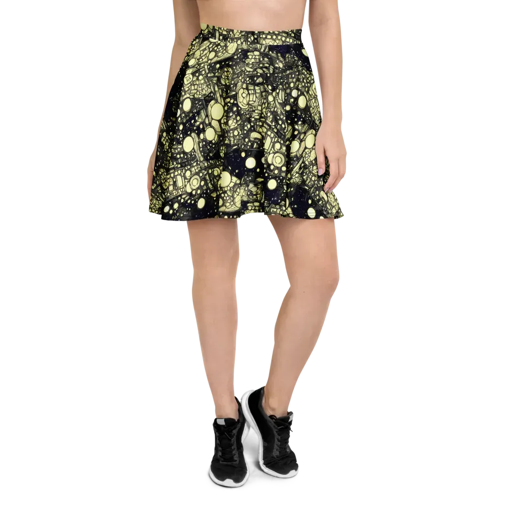 Nocturne Matrix on Skater Skirt — Front