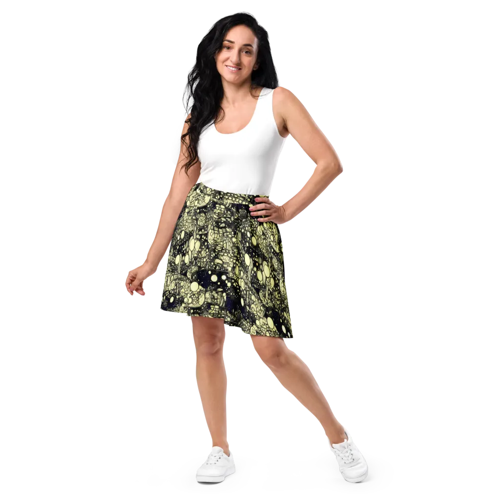 Nocturne Matrix on Skater Skirt — Front