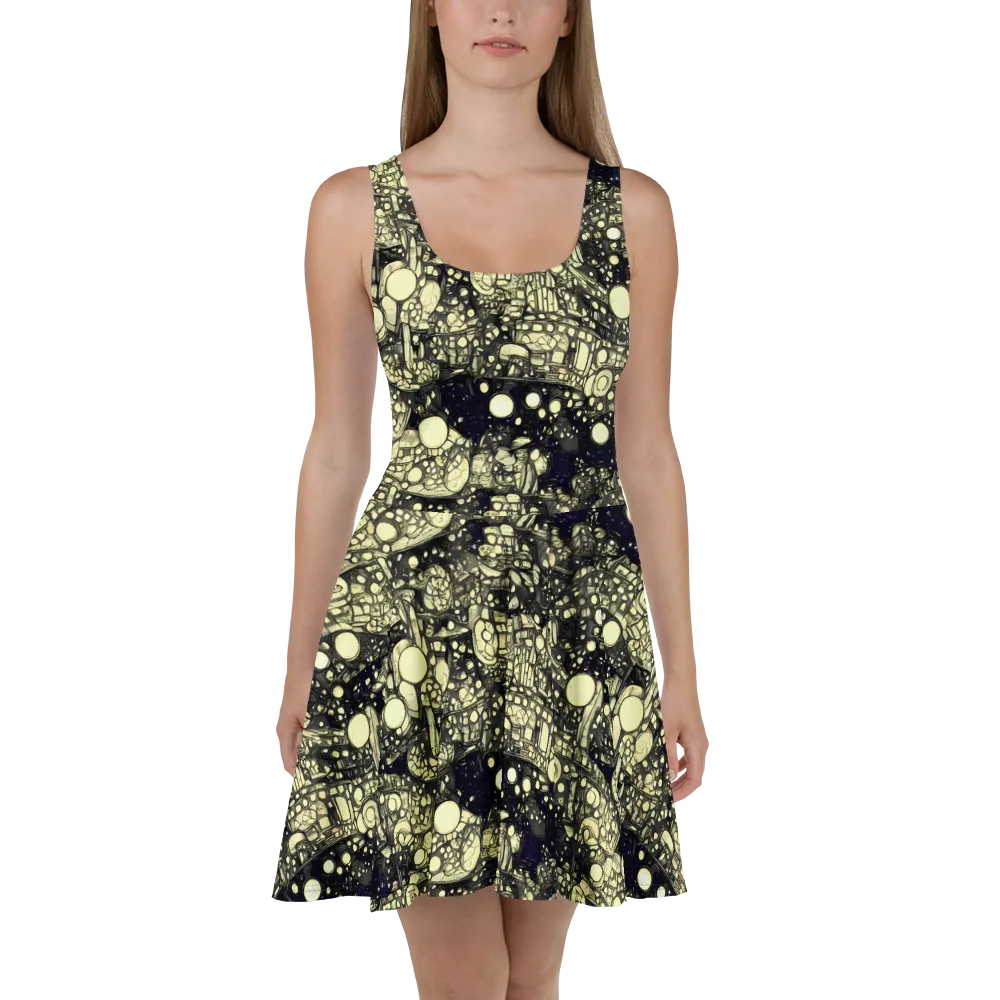 Nocturne Matrix on Skater Dress — Front