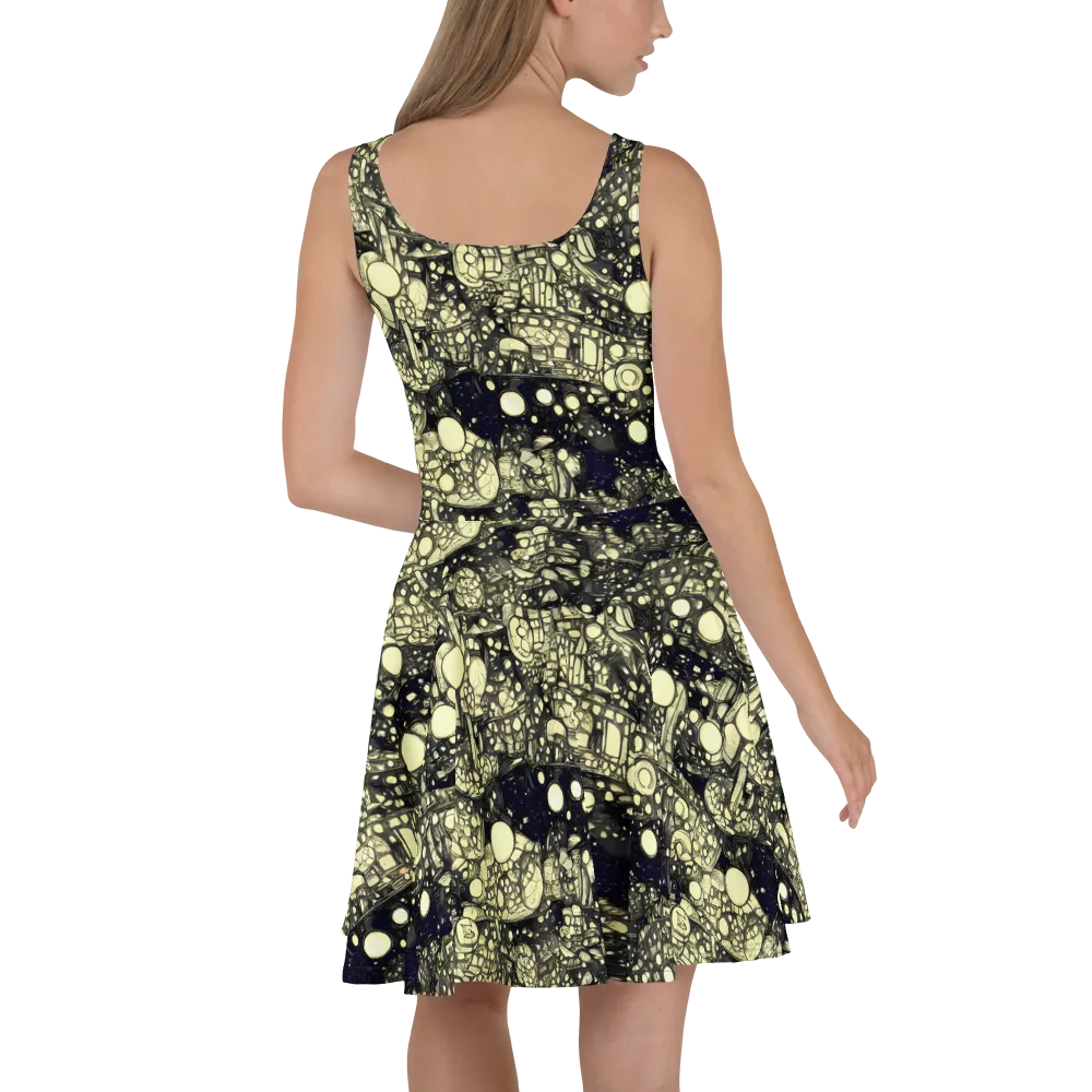 Nocturne Matrix on Skater Dress — Back