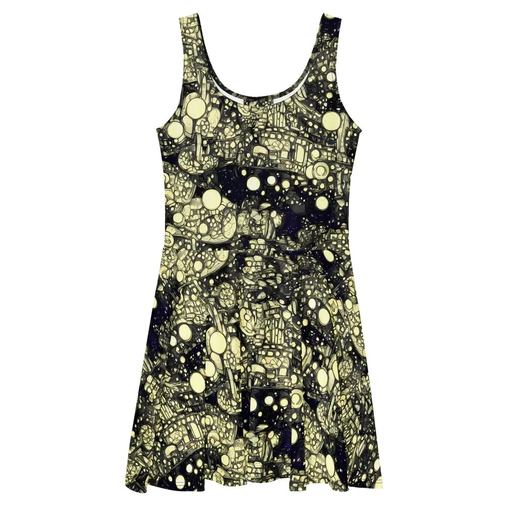 Nocturne Matrix on Skater Dress — Front