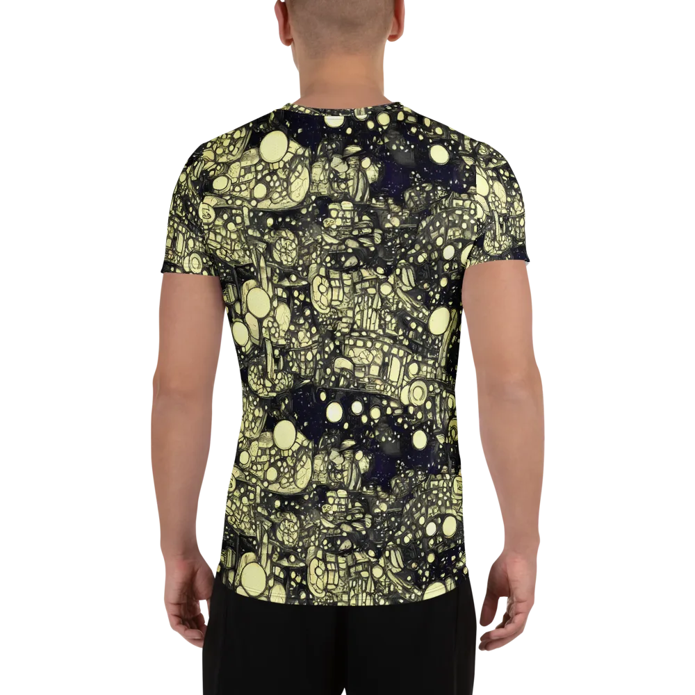 Nocturne Matrix on Men's Athletic T-Shirt — Back