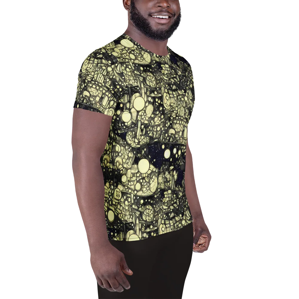Nocturne Matrix on Men's Athletic T-Shirt — Right