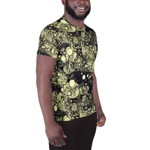 Nocturne Matrix on a Men's Athletic T-Shirt