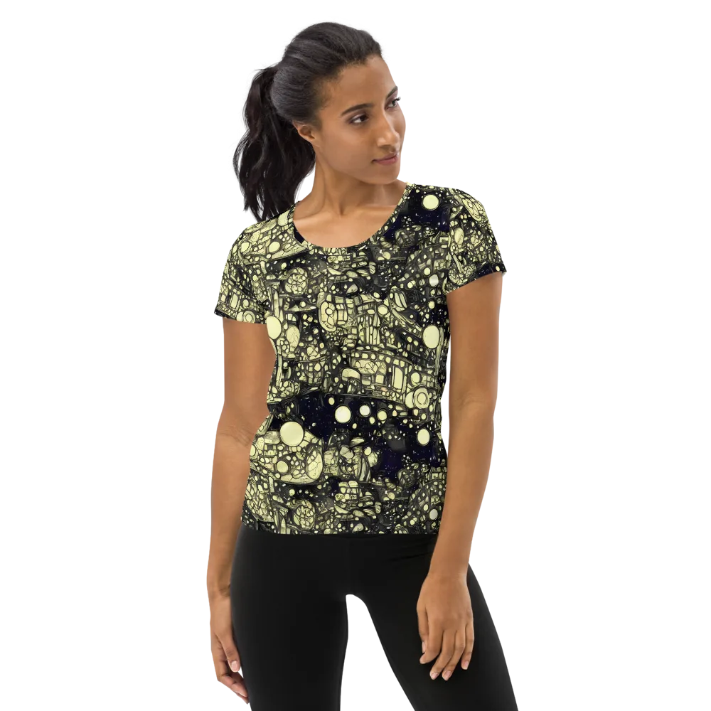 Nocturne Matrix on Women's Athletic T-Shirt — Front