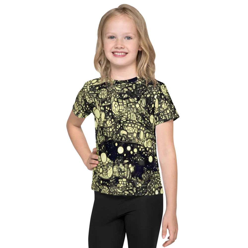 Nocturne Matrix on Kids Crew Neck T-Shirt — Front