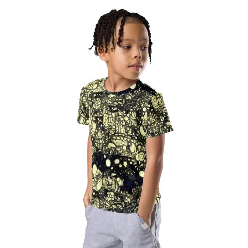 Nocturne Matrix on a Kids Crew Neck T-Shirt