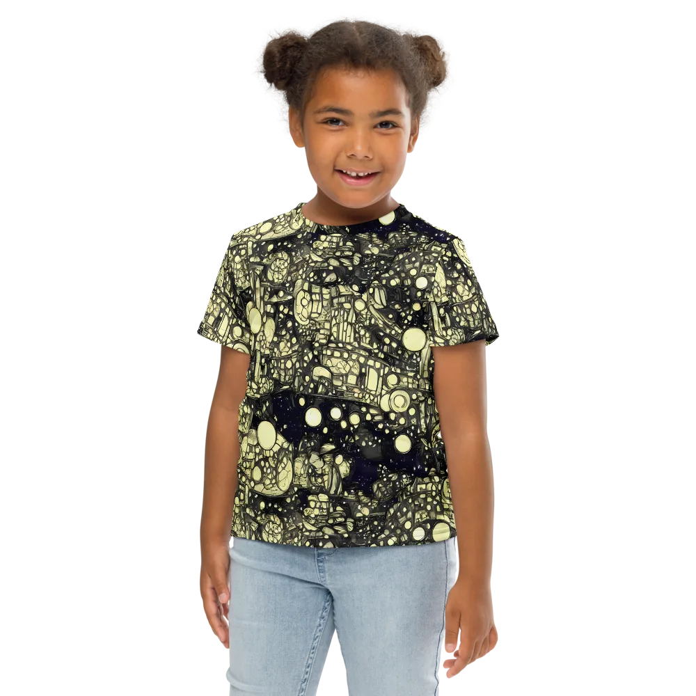 Nocturne Matrix on Kids Crew Neck T-Shirt — Front