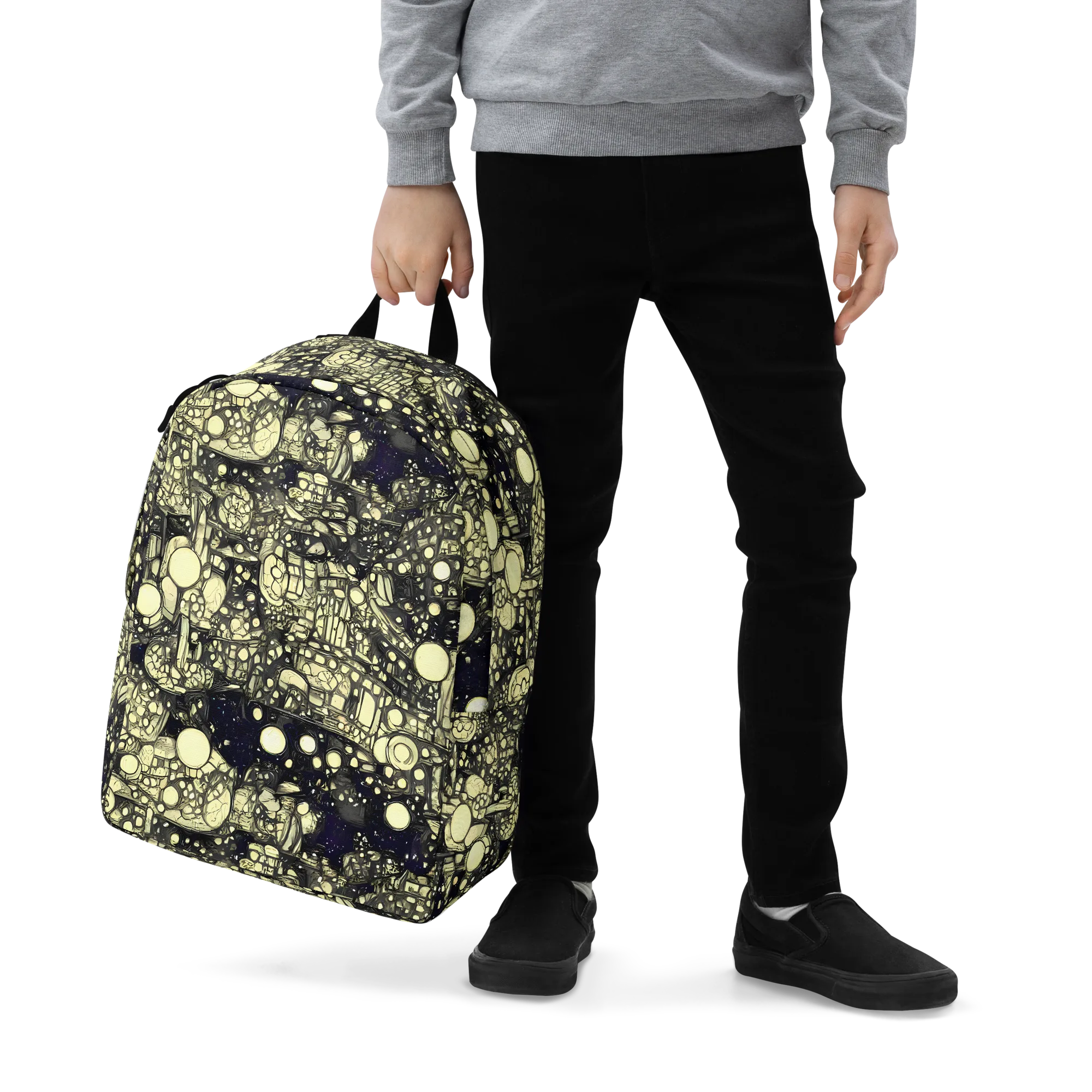 Nocturne Matrix on Minimalist Backpack — Zoomed-in