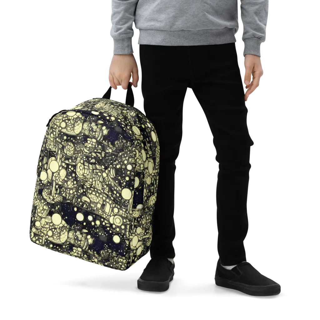 Nocturne Matrix on Minimalist Backpack — Zoomed-in