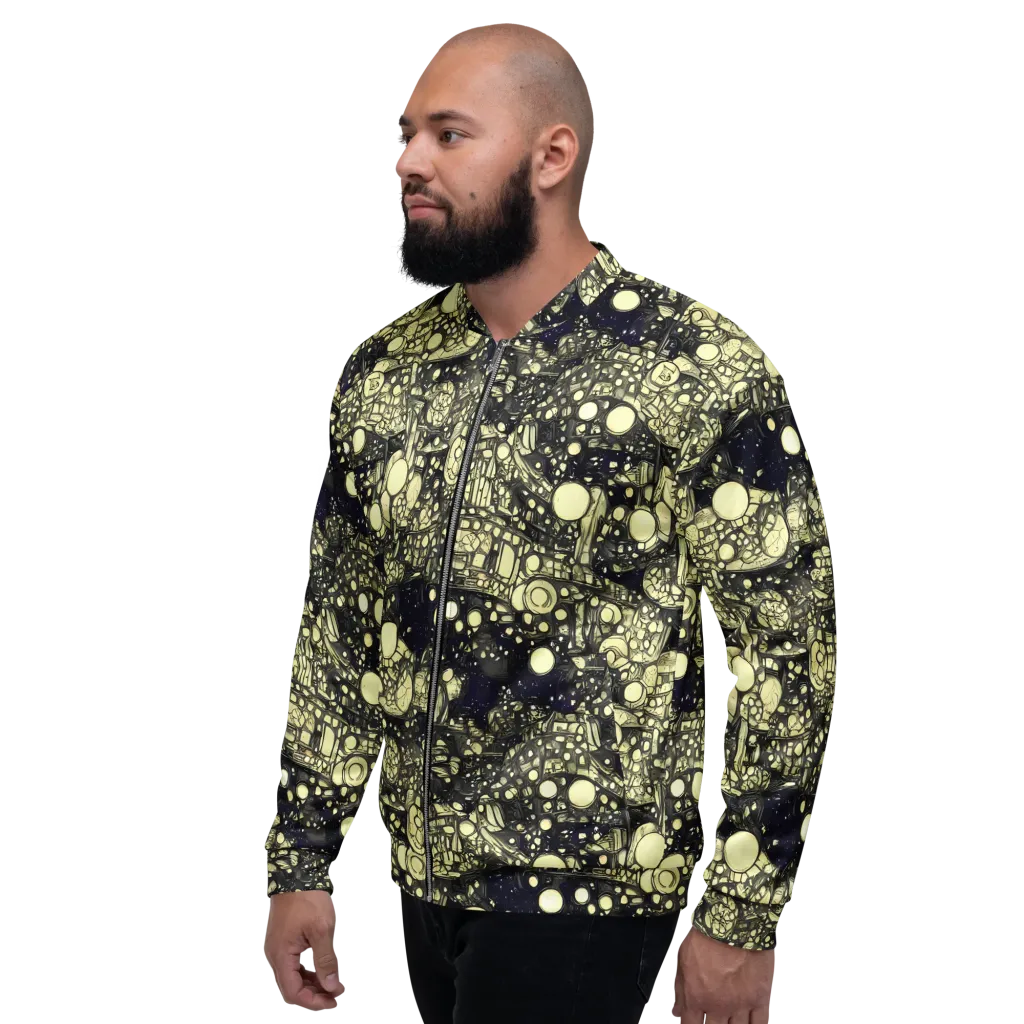 Nocturne Matrix on Bomber Jacket — Left