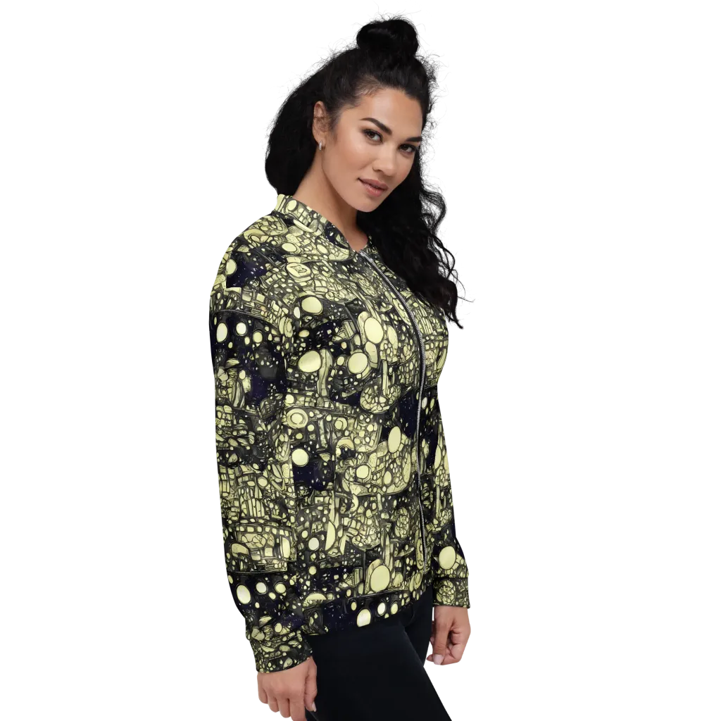 Nocturne Matrix on Bomber Jacket — Right