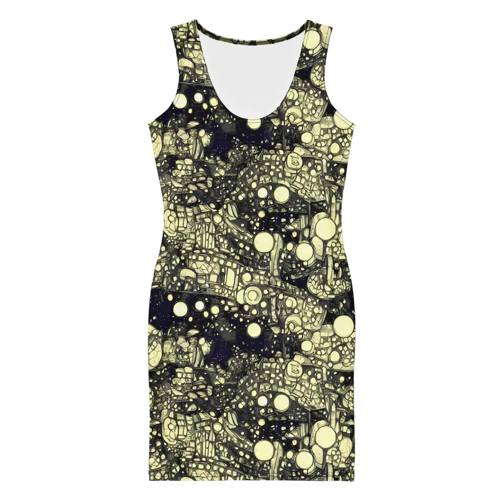 Nocturne Matrix on Bodycon Dress — Front