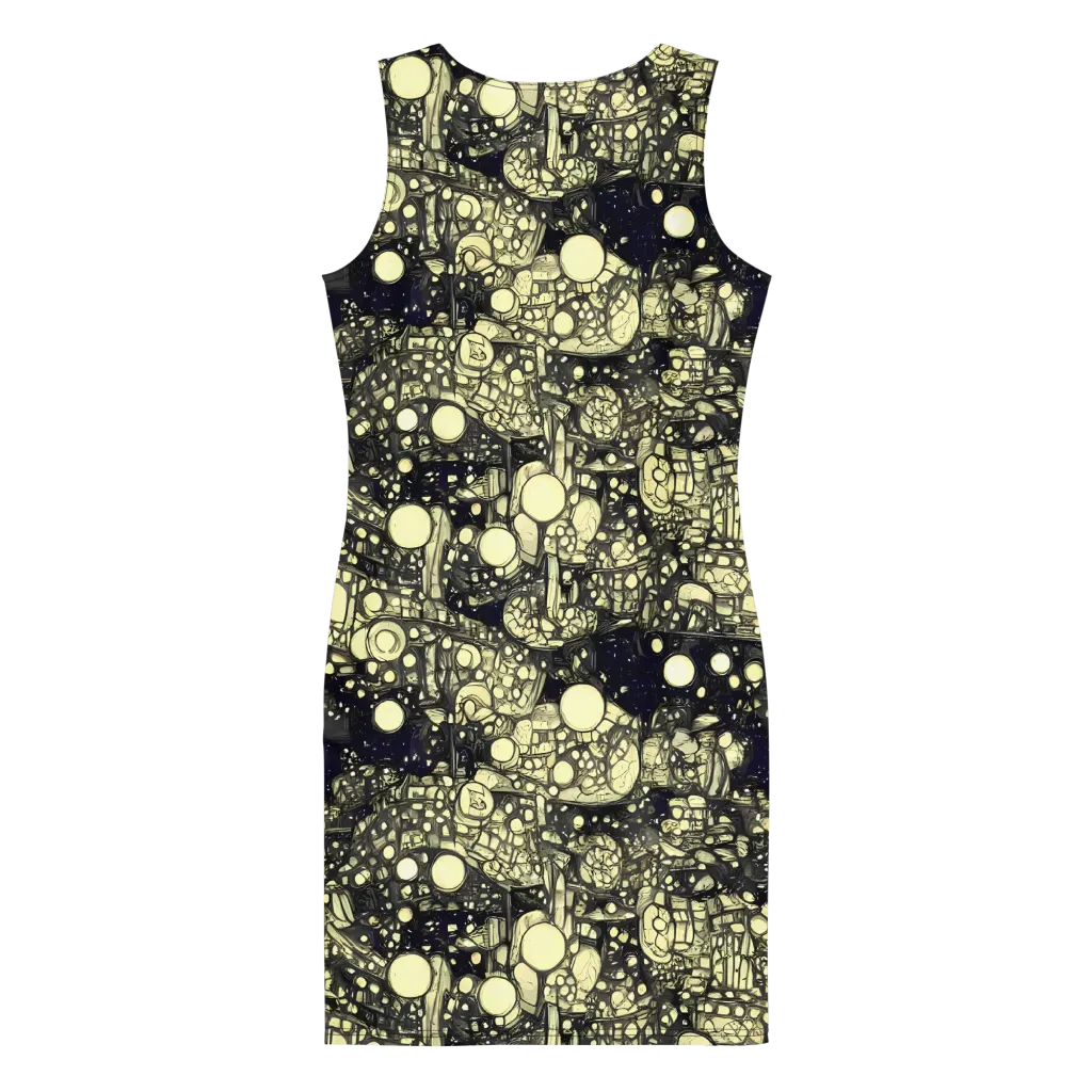 Nocturne Matrix on Bodycon Dress — Back