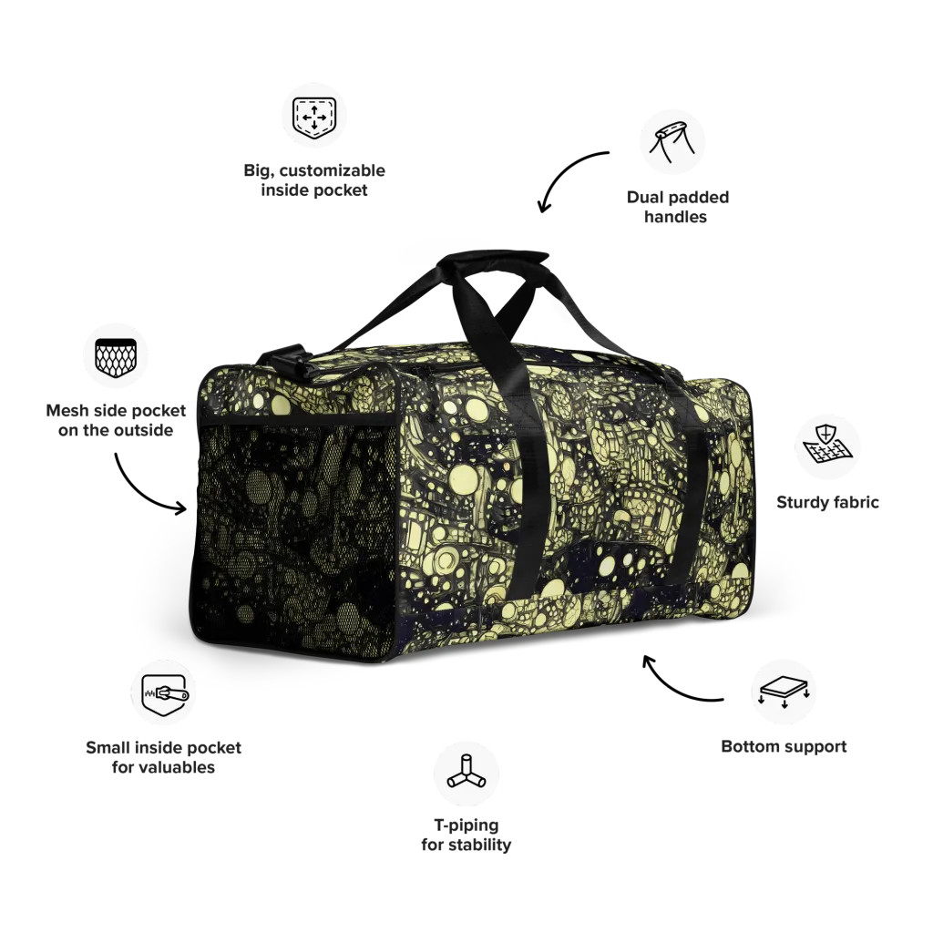 Nocturne Matrix on Duffle Bag — Right Front