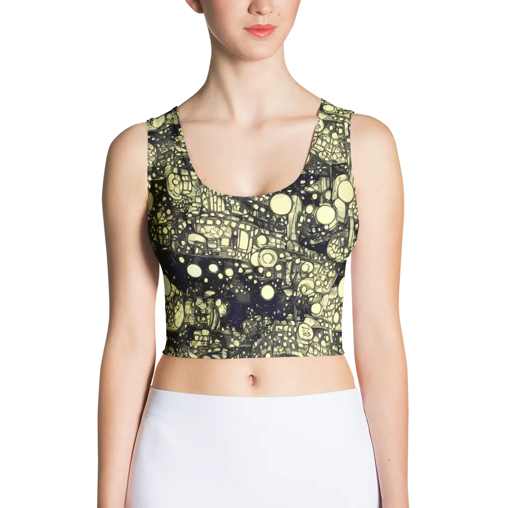 Nocturne Matrix on Crop Top — Front