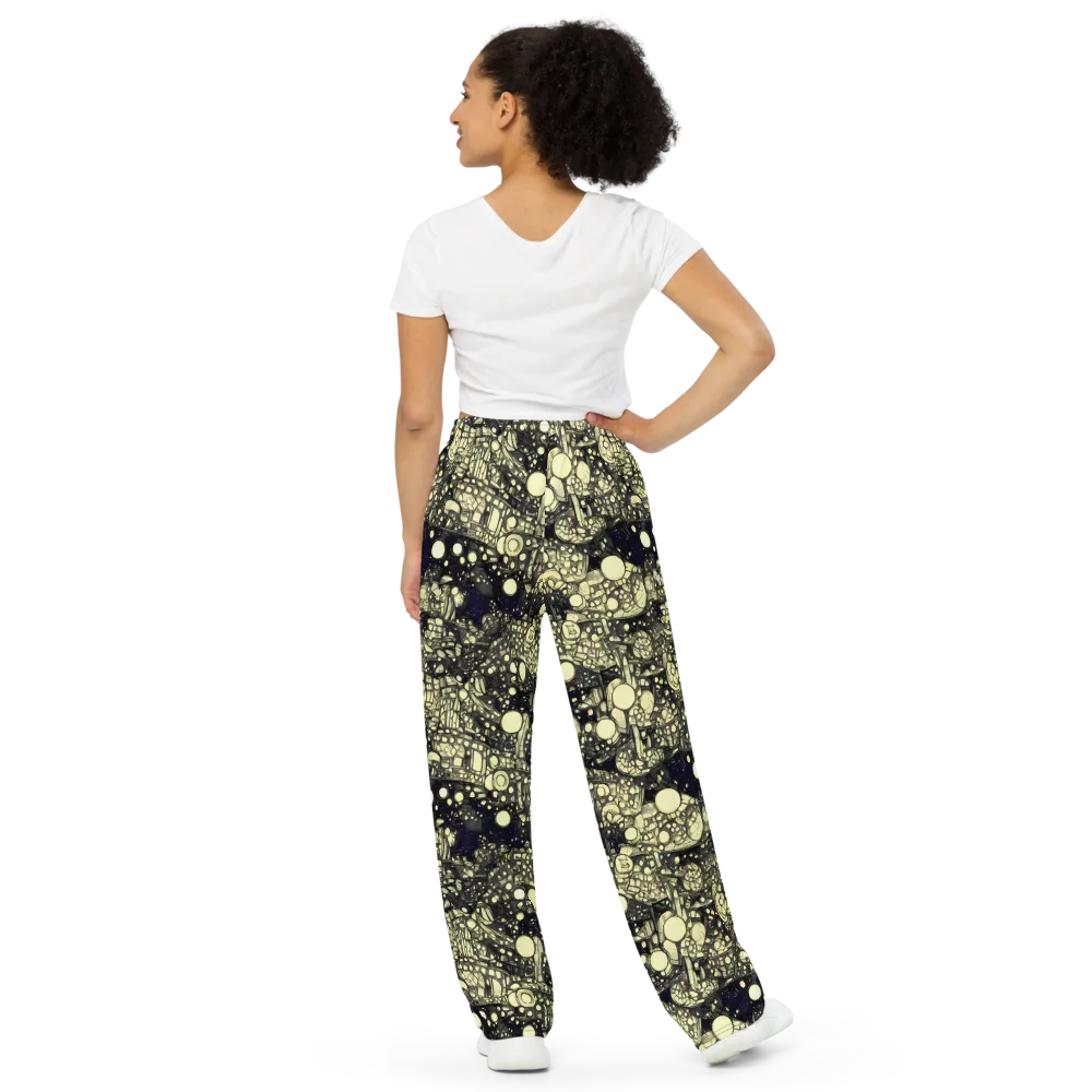 Nocturne Matrix on Wide-Leg Pants — Back