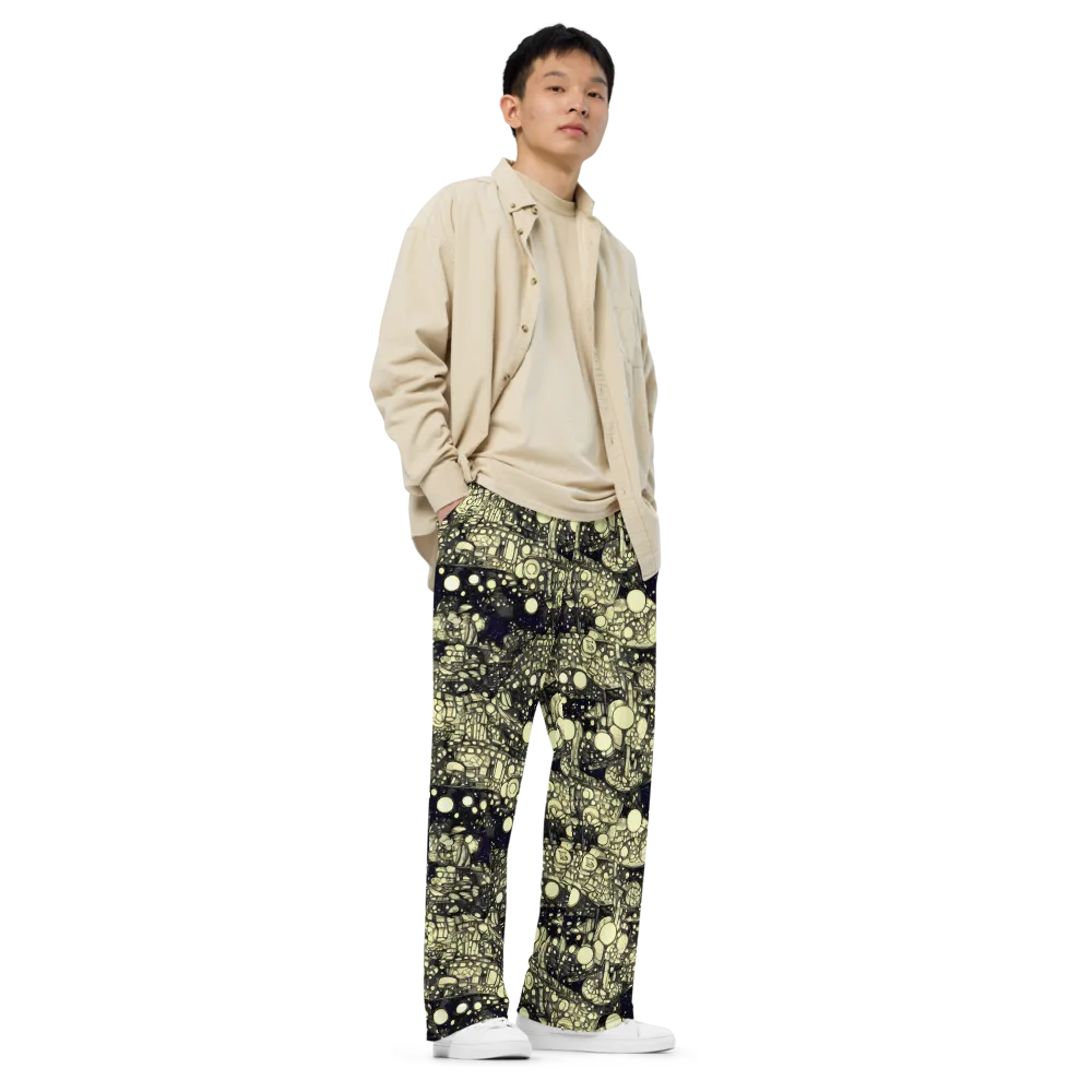 Nocturne Matrix on Wide-Leg Pants — Right Front