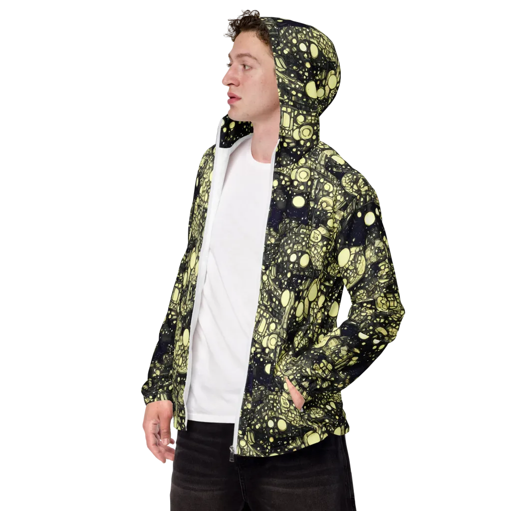 Nocturne Matrix on Men's Windbreaker — Left Front