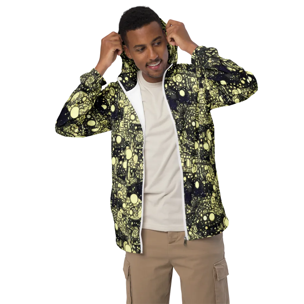 Nocturne Matrix on Men's Windbreaker — Front