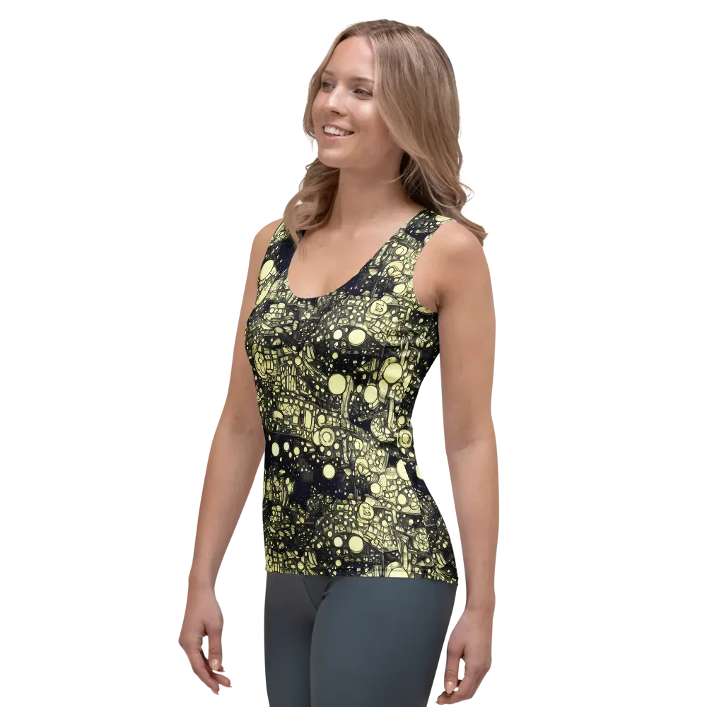 Nocturne Matrix on Women's Tank Top — Left Front